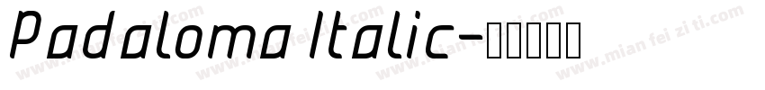 Padaloma Italic字体转换